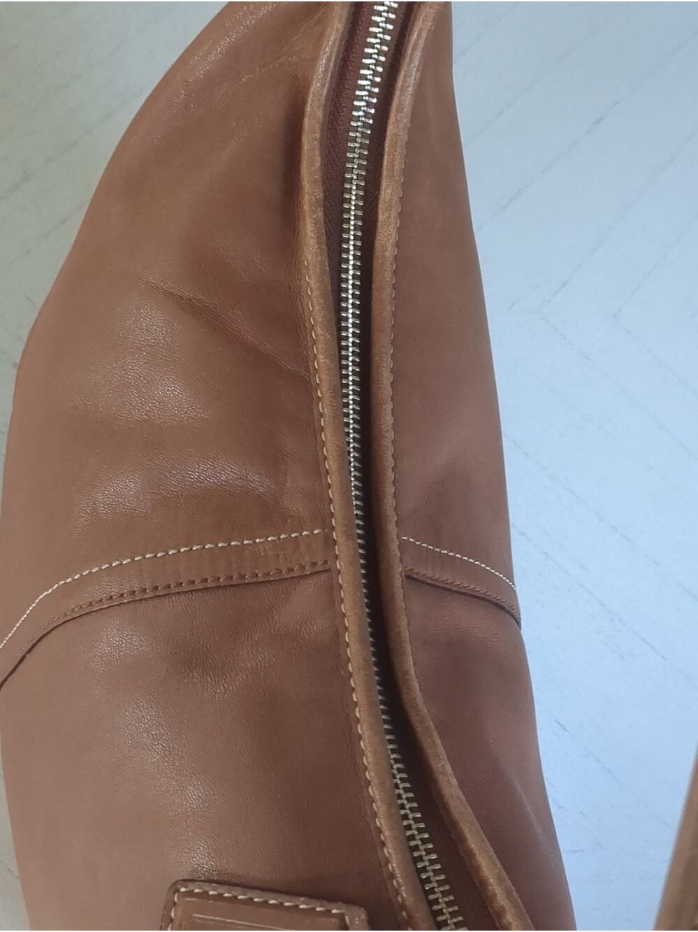 Coach Ergo Leather Hobo Bag F12347 in saddle/tan leather. - Picture 7 of 14